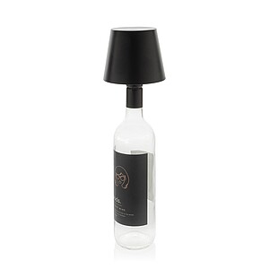 BottleGlow RCS lampa z recyklované plastové láhve, černá - reklamní předměty
