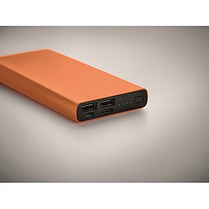BRAHMA Hliníková powerbanka s kapacitou 10 000 mAh, oranžová