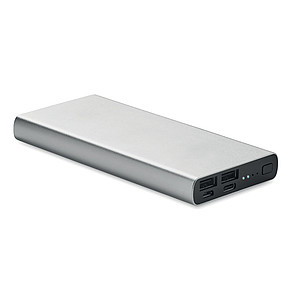 BRAHMA Hliníková powerbanka s kapacitou 10 000 mAh, stříbrná