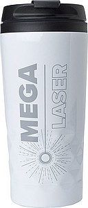 BRILON Termohrnek nerezový cestovní s plastovým víčkem, 300 ml, bílá