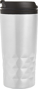 BRILON Termohrnek nerezový cestovní s plastovým víčkem, 300 ml, bílá