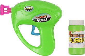 BUBLA Bublifuková pistole s náplní, zelená - reklamní předměty