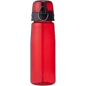 CAPRIA Sportovní tritanová láhev s odklápěcím víčkem, 700 ml, červená
