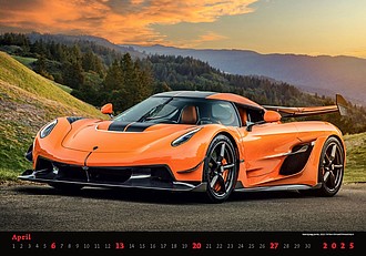 Cars 2026, nástěnný kalendář, prodloužená záda