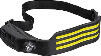 Čelovka s COB LED diodami, černá