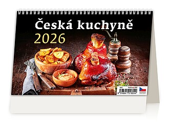Česká kuchyně 2026, stolní kalendář - reklamní kalendáře