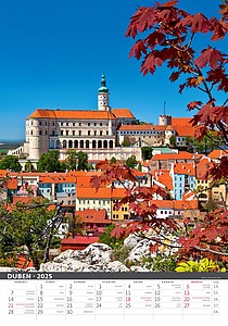 Česká republika 2026, nástěnný kalendář, prodloužená záda