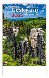 Český ráj 2026, nástěnný kalendář, prodloužená záda - reklamní kalendáře