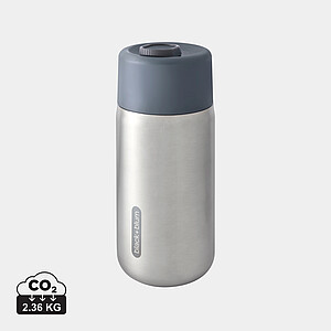 Cestovní nerezový termohrnek 340ml, šedá - termohrnek s vlastním potiskem
