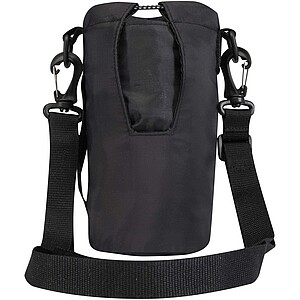 Cestovní taška na láhev z recyklovaného materiálu, černá