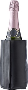 Chladič na víno se zapínáním na suchý zip, černý - reklamní předměty