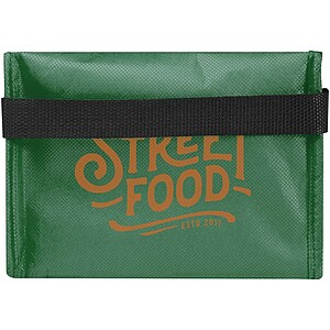 Chladicí taška z recyklované netkané textilie na 6 plechovek, zelená