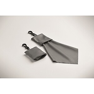 Čisticí hadřík z RPET, šedá