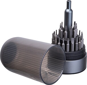 CrisMa 31-dílná sada šroubováků, tmavě šedá