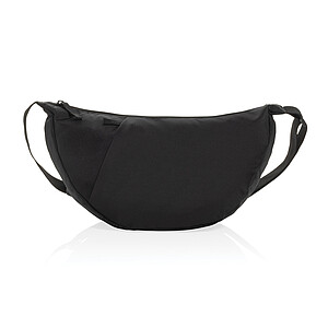 Crossbody ve tvaru půlměsíce, černá - tašky s potiskem