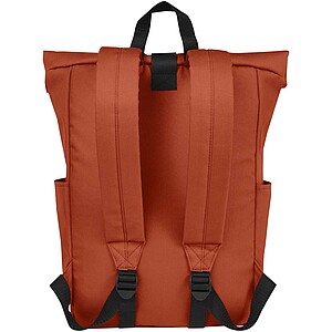 DAGY Rolovací městský batoh z recyklovaného polyesteru, středně oranžová