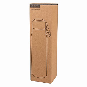 DALAGO Dvoustěnná termoska z nerezové oceli s poutkem, 500 ml, bílá