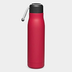 DALAGO Dvoustěnná termoska z nerezové oceli s poutkem, 500 ml, červená