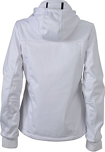 Dámská 3-vrstvá sofshellová bunda JAMES & NICHOLSON, bílá, 2XL