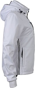 Dámská 3-vrstvá sofshellová bunda JAMES & NICHOLSON, bílá, 2XL