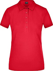 Dámská elastická polokošile James Nicholson, červená, XL