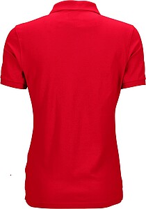 Dámská elastická polokošile James Nicholson, červená, XL