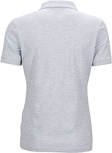 Dámská elastická polokošile James Nicholson, šedý melír, XL