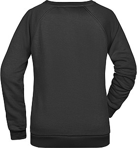 Dámská mikina James Nicholson sweatshirt women, černá, vel. XS