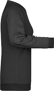 Dámská mikina James Nicholson sweatshirt women, černá, vel. XXL