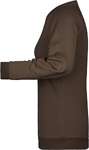 Dámská mikina James Nicholson sweatshirt women, hnědá, vel. XXL