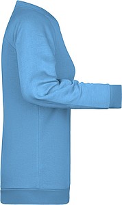 Dámská mikina James Nicholson sweatshirt women, sv. modrá, vel. XS