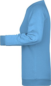 Dámská mikina James Nicholson sweatshirt women, sv. modrá, vel. XS