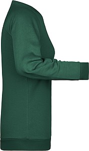 Dámská mikina James Nicholson sweatshirt women, tmavě zelená, vel. XXL