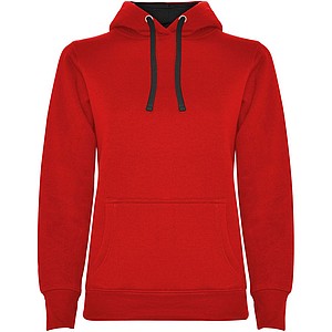 Dámská mikina ROLY URBAN, červená s černými doplňky, S