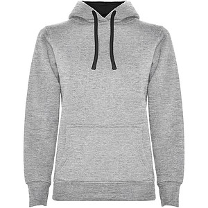 Dámská mikina ROLY URBAN, šedá s černými doplňky, L - reklamní textil