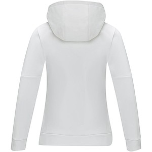 Dámská mikina s kapucí a čtvrtinovým zipem Elevate SAYAN, bílá, vel. XL