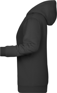 Dámská mikina s kapucí James Nicholson sweat hoodie women, černá, vel. S