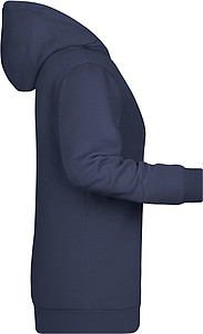 Dámská mikina s kapucí James Nicholson sweat hoodie women, námořní modrá, vel. S