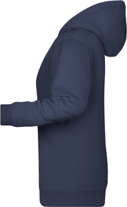 Dámská mikina s kapucí James Nicholson sweat hoodie women, námořní modrá, vel. XS
