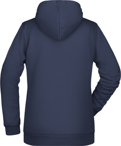 Dámská mikina s kapucí James Nicholson sweat hoodie women, námořní modrá, vel. XS