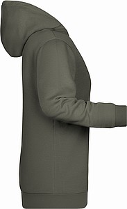 Dámská mikina s kapucí James Nicholson sweat hoodie women, šedá, vel. S