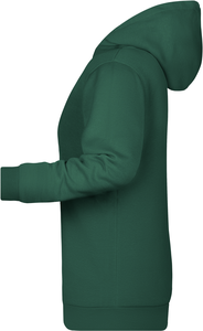 Dámská mikina s kapucí James Nicholson sweat hoodie women, tmavě zelená, vel. S