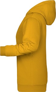 Dámská mikina s kapucí James Nicholson sweat hoodie women, tmavě žlutá, vel. 3XL
