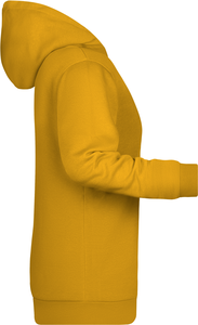 Dámská mikina s kapucí James Nicholson sweat hoodie women, tmavě žlutá, vel. 3XL