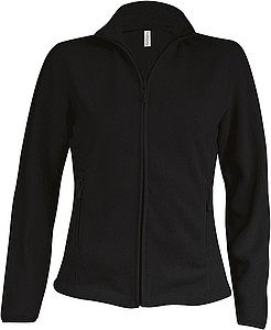Dámská mikrofleecová mikina Kariban fleece jacket women, černá, vel. XXL - mikina s vlastním potiskem