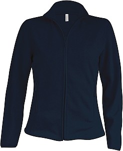 Dámská mikrofleecová mikina Kariban fleece jacket women, námořní modrá, vel. L - mikina s vlastním potiskem