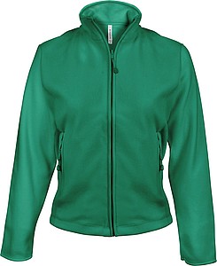 Dámská mikrofleecová mikina Kariban fleece jacket women, středně zelená, vel. M - mikina s vlastním potiskem