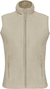 Dámská mikrofleecová vesta Kariban fleece vest women, béžová, vel. XXL