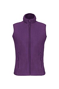 Dámská mikrofleecová vesta Kariban fleece vest women, fialová, vel. 3XL - vesta s potiskem