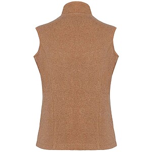 Dámská mikrofleecová vesta Kariban fleece vest women, hnědý melír, vel. 3XL